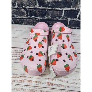 Crocs Baya Unisex/Mens 12 Seasonal Printed Clog Strawberry